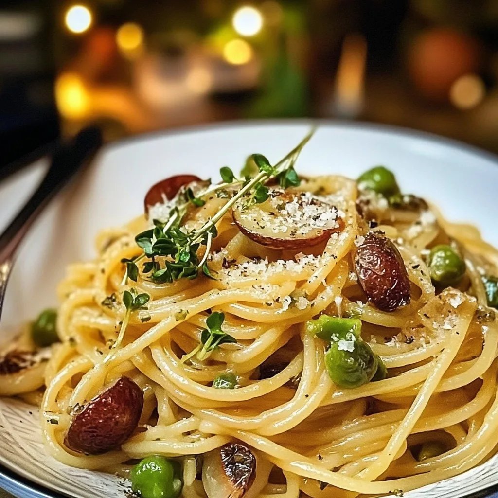 Spaghetti mit Rosenkohl