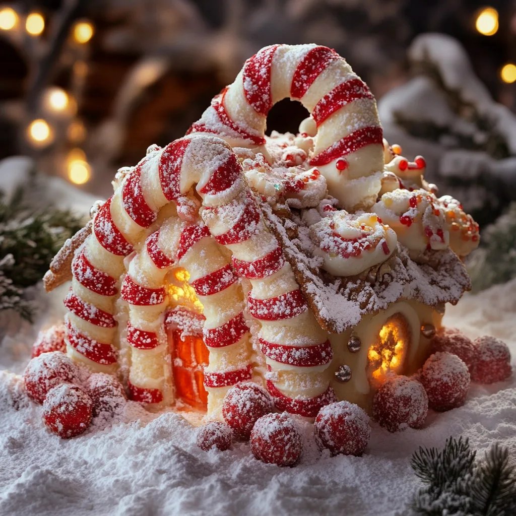 Festliche Zuckerstangen Kekse