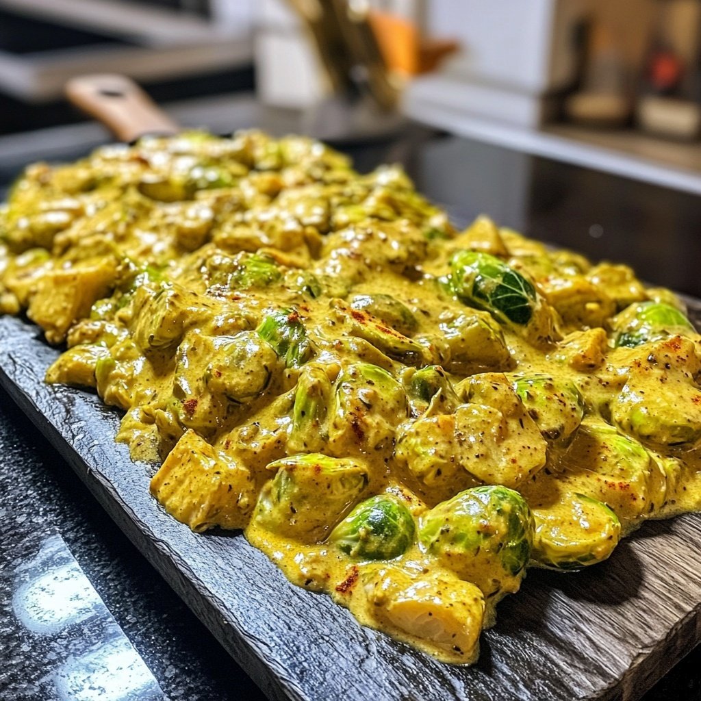 Veganes Rosenkohl-Curry