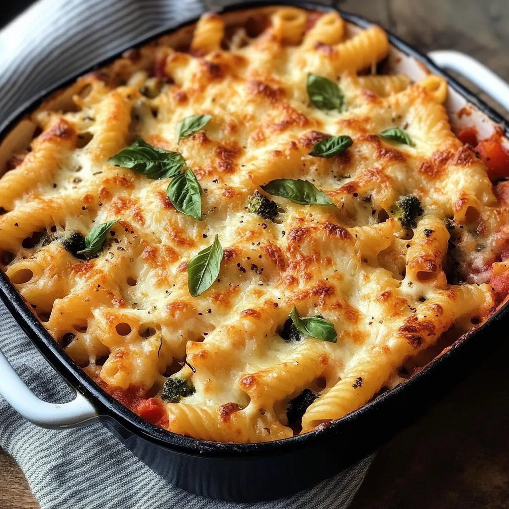 Einfacher Gemüse-Nudel-Auflauf