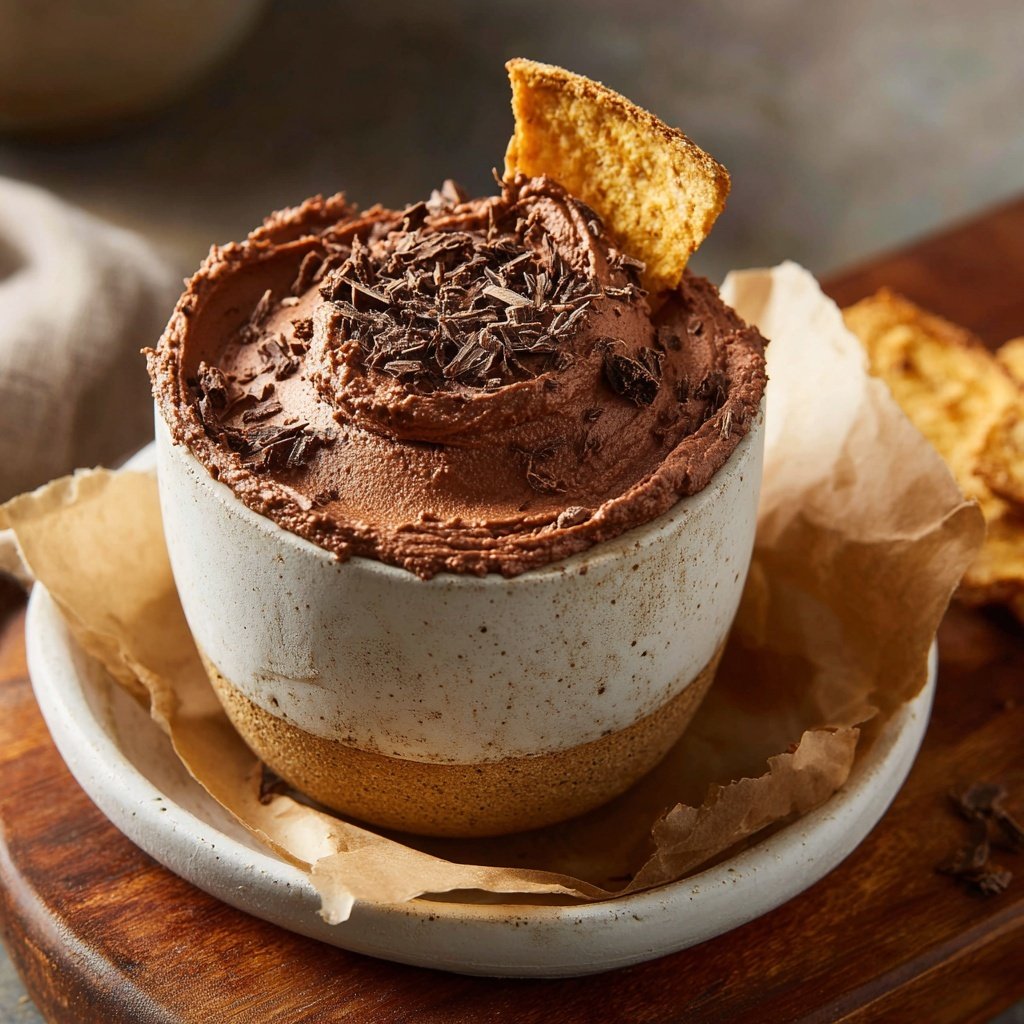 Schokoladen Hummus Kichererbsen Dip