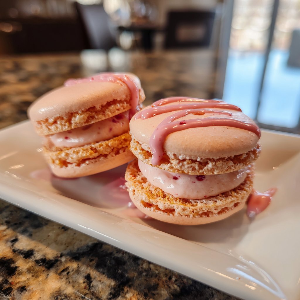 Gourmet Strawberry Macarons