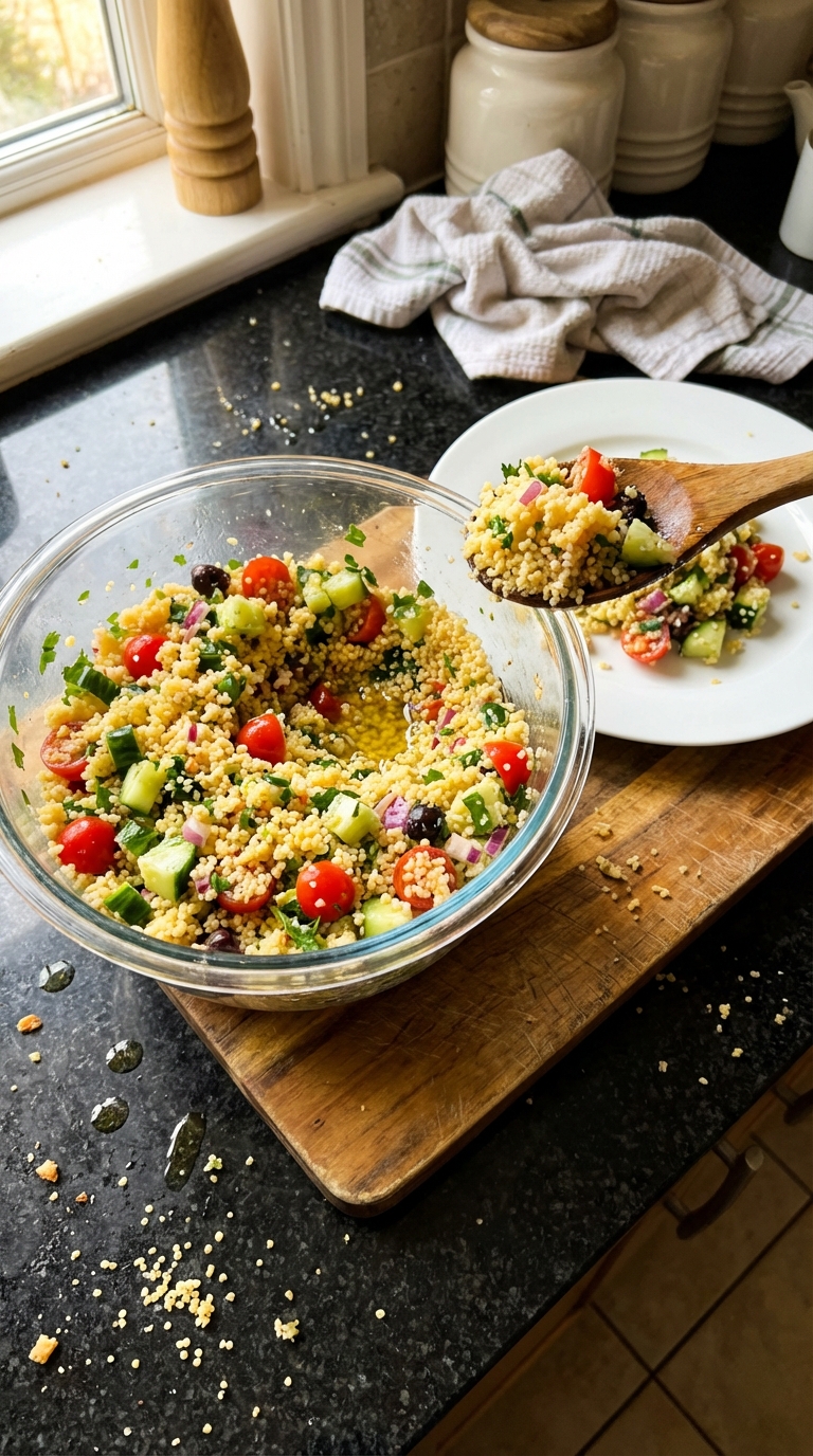 Mediterraner Couscous Salat