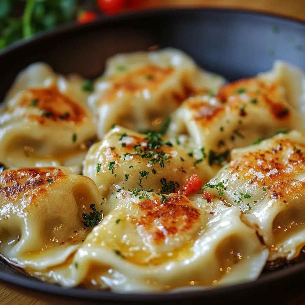 Maultaschen in Käse-Sahne-Sauce