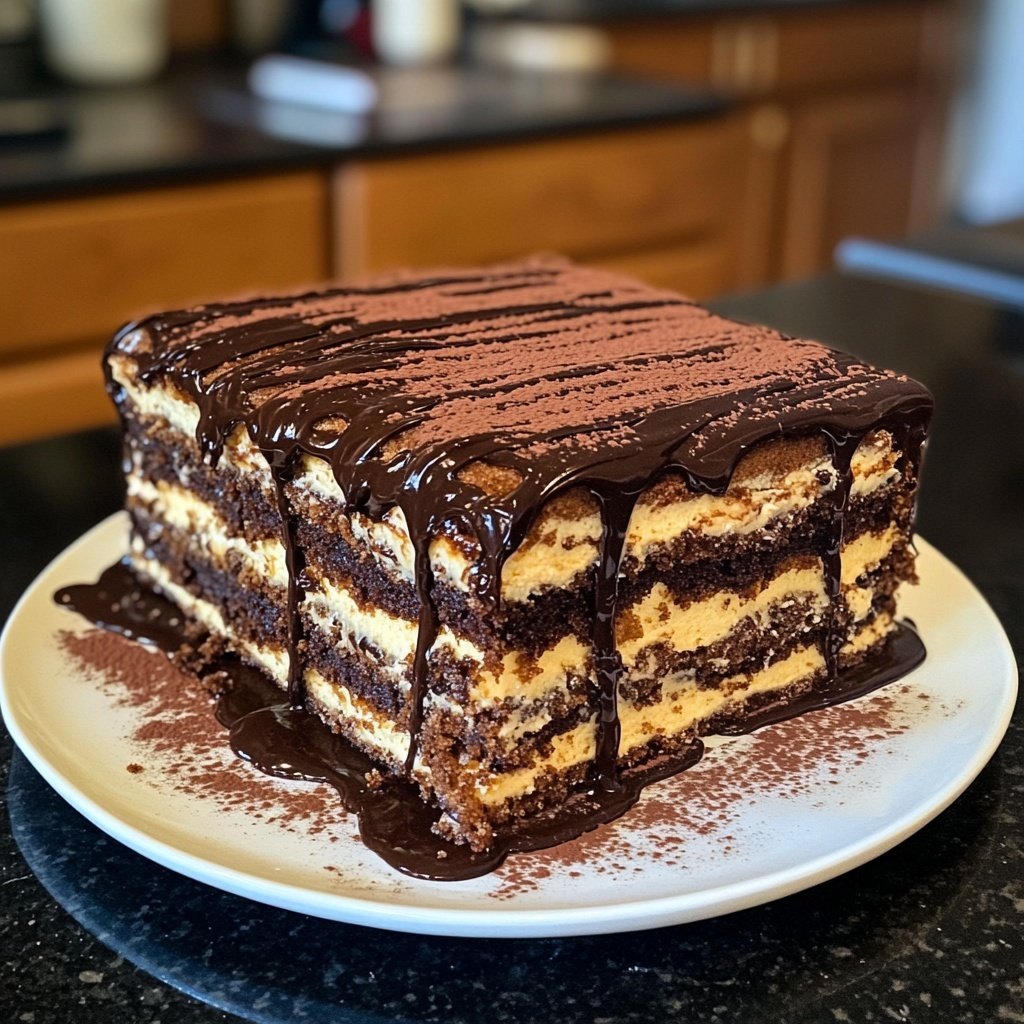 Steinbock Dunkle Schoko Torte