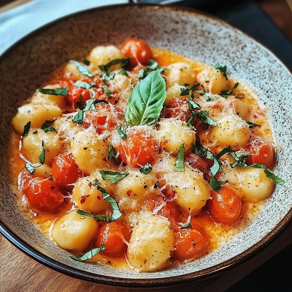 Gnocchi mit Tomaten und Mozzarella