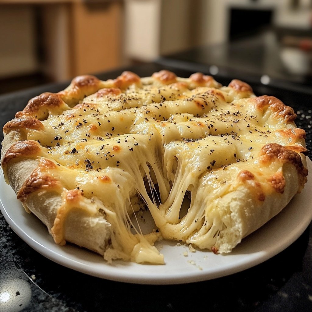 Überbackener Ofenkäse mit Rosmarin und Knoblauch