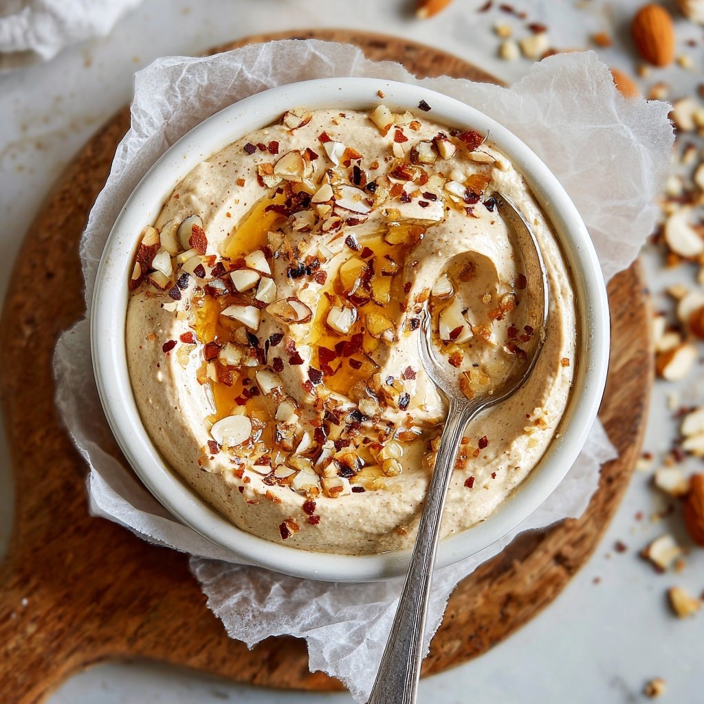 Hausgemachter Mandelbutter Dip