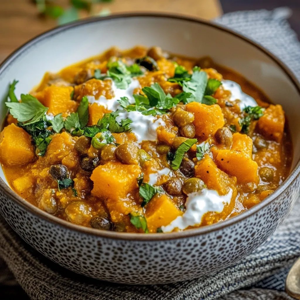 Kürbis-Linsen-Curry