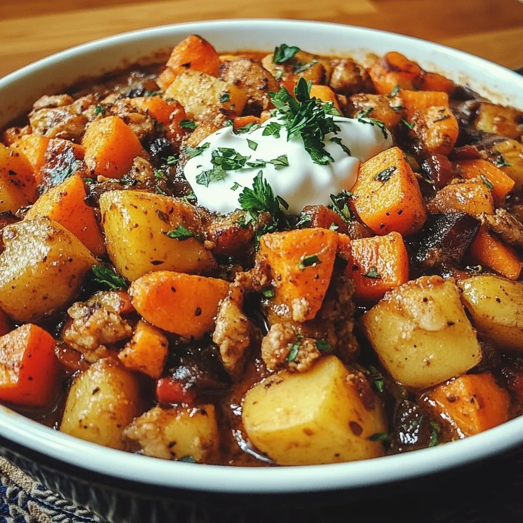 Herzhafte Truthahn-Süßkartoffel: Ein Unglaubliches Ultimatives Rezept für 4 Personen