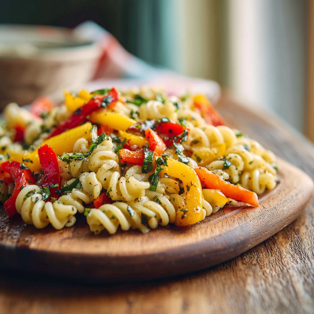 Kräuter-Infusierter Gemüse-Nudelsalat