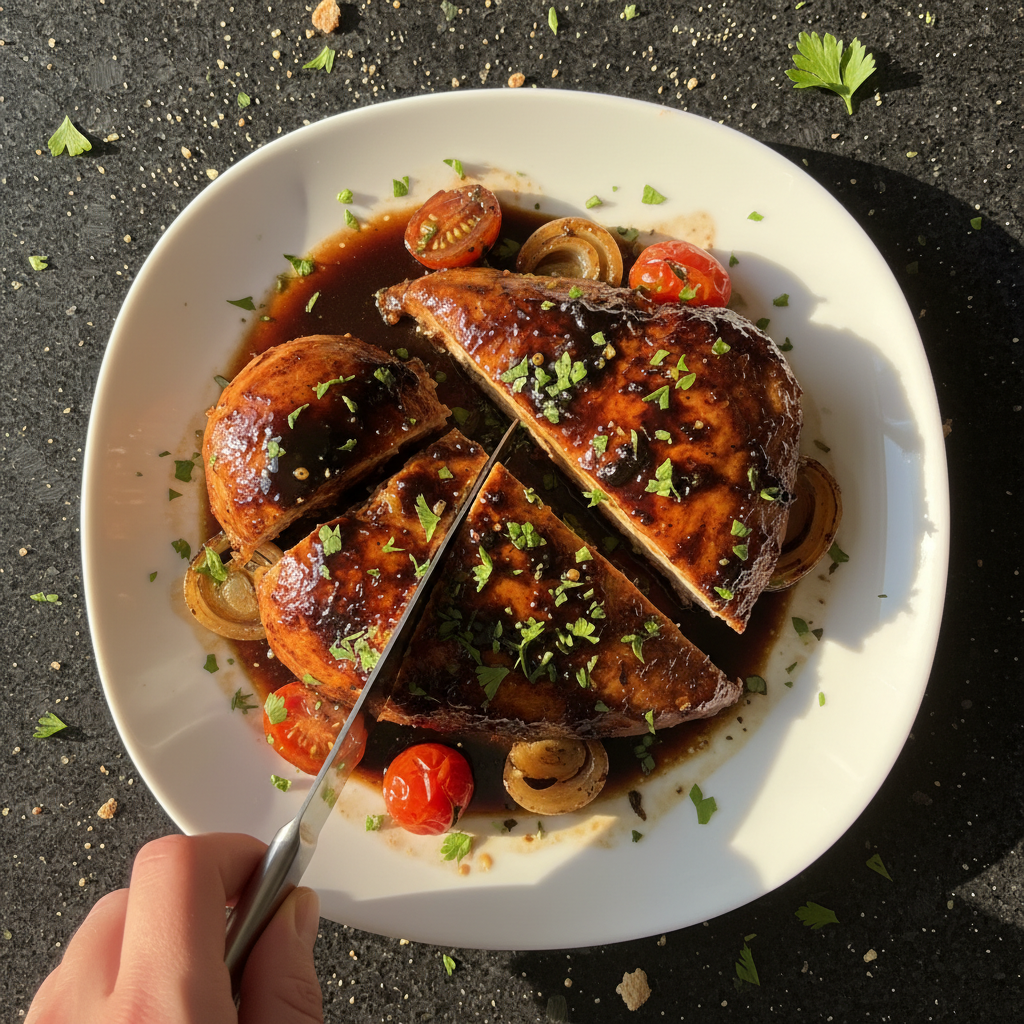Balsamico Hähnchen Dinner für Verliebte