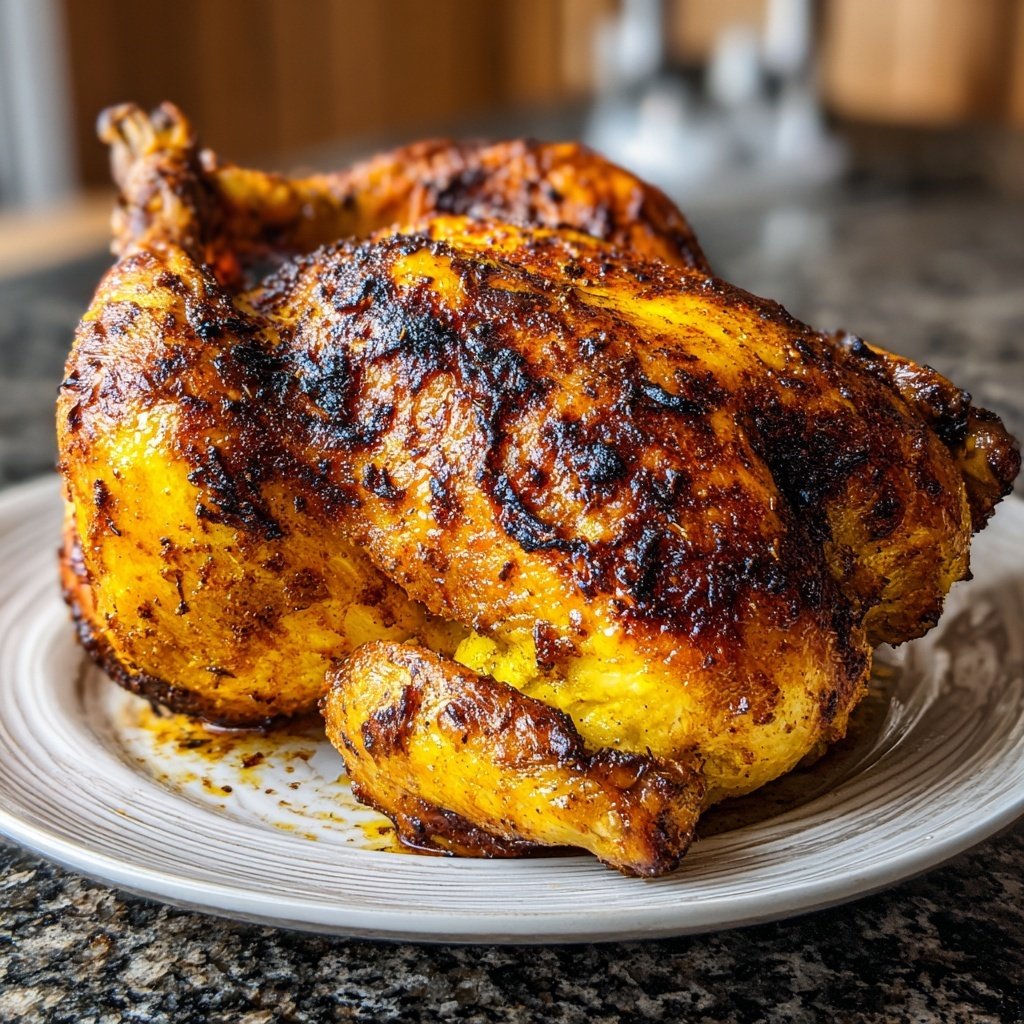 Zitronen Knoblauch Ganzhähnchen