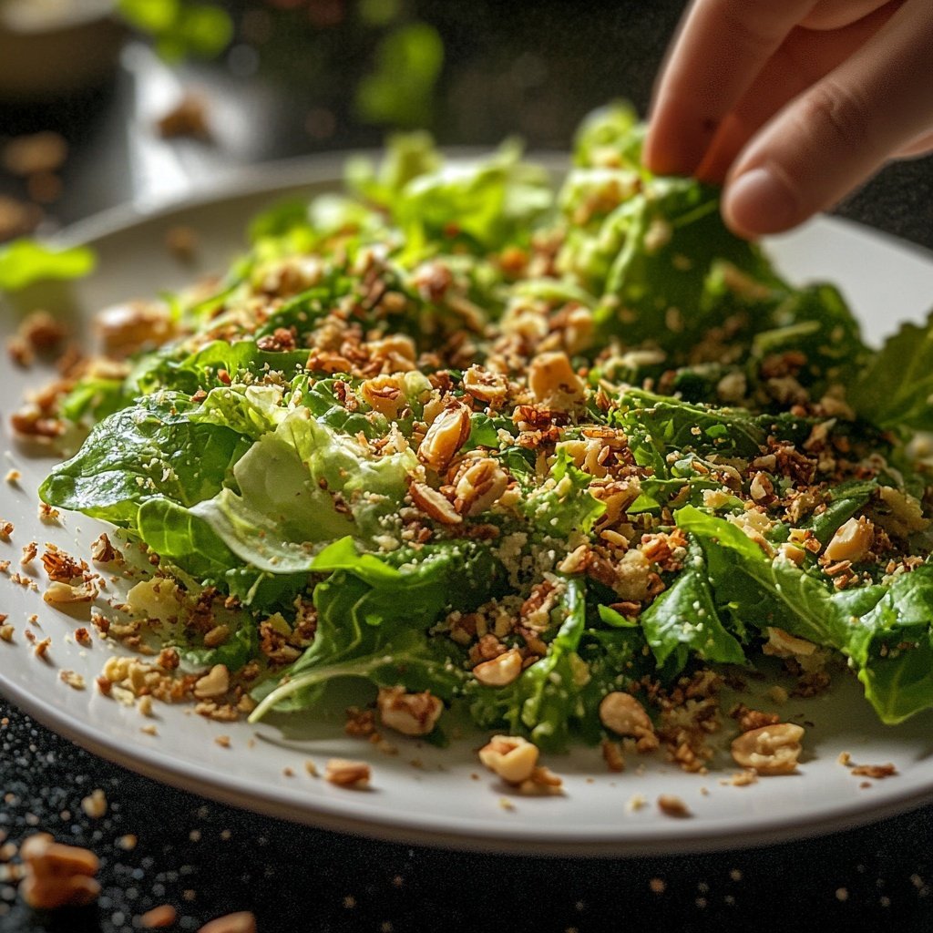 Feldsalat mit Nüssen