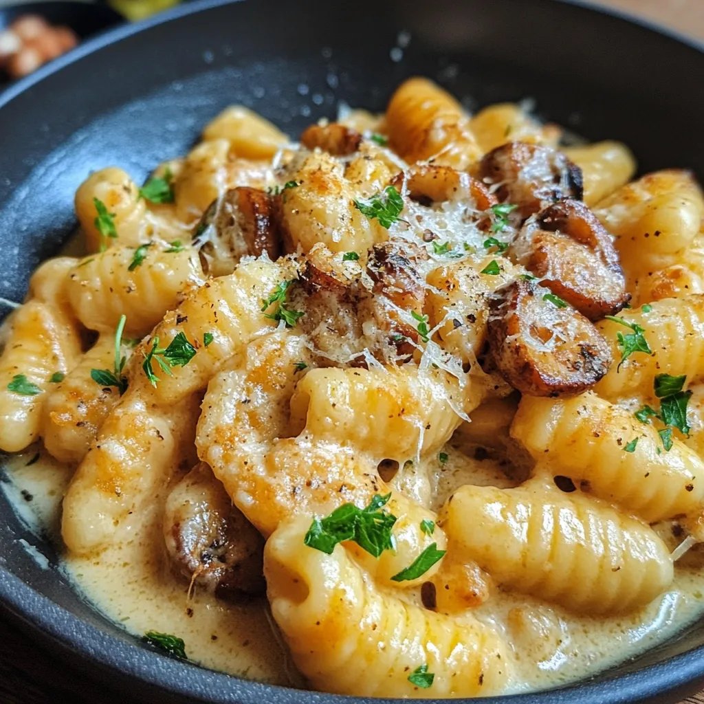 Gnocchi mit Pilz Rahm Soße