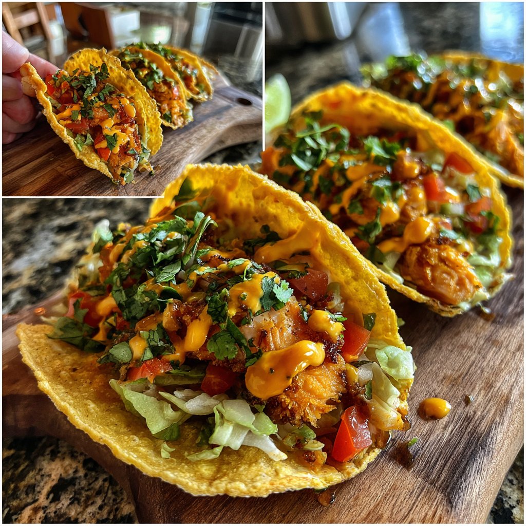 Honig-Ingwer-Lachs-Tacos