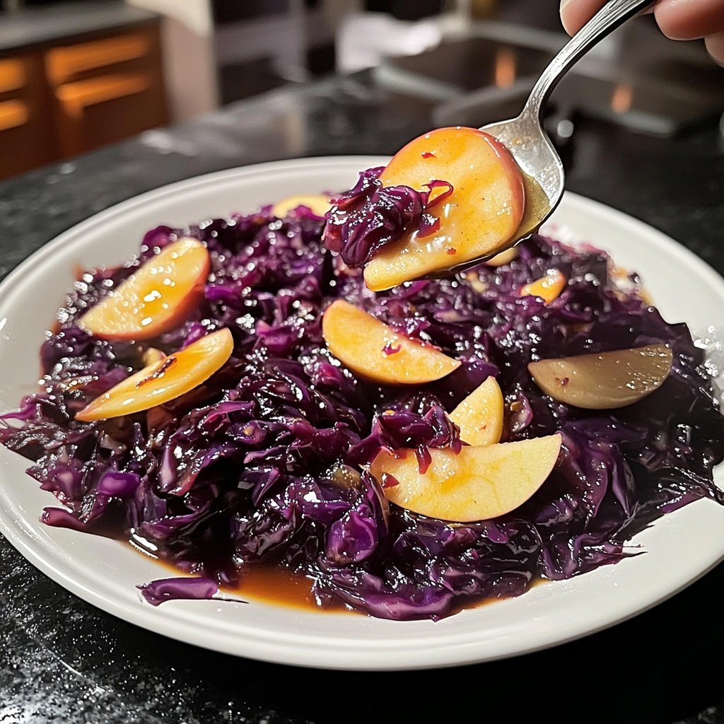 Deutscher Rotkohl - mit Äpfeln