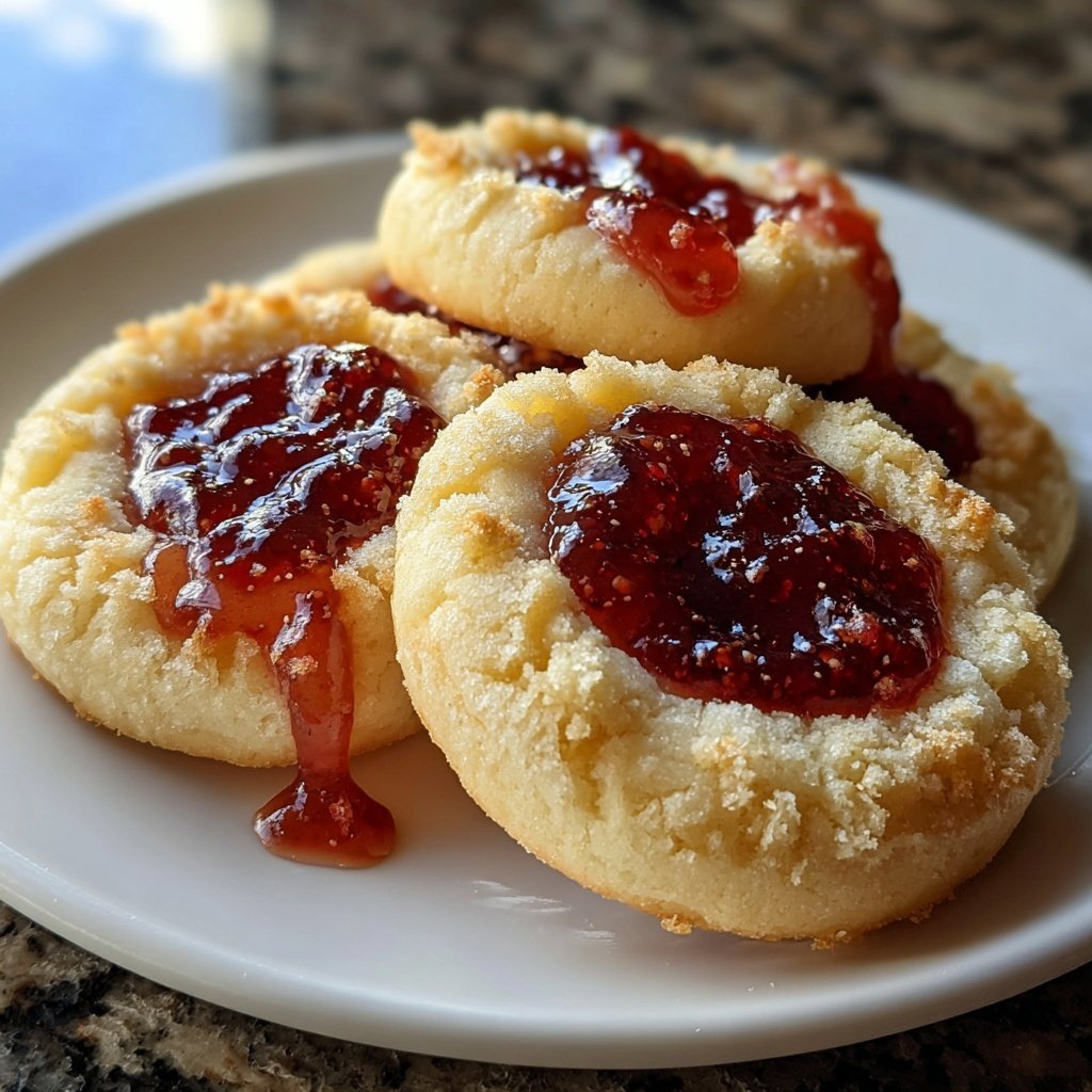 Engelsaugen-Plätzchen mit roter Johannisbeerfüllung​