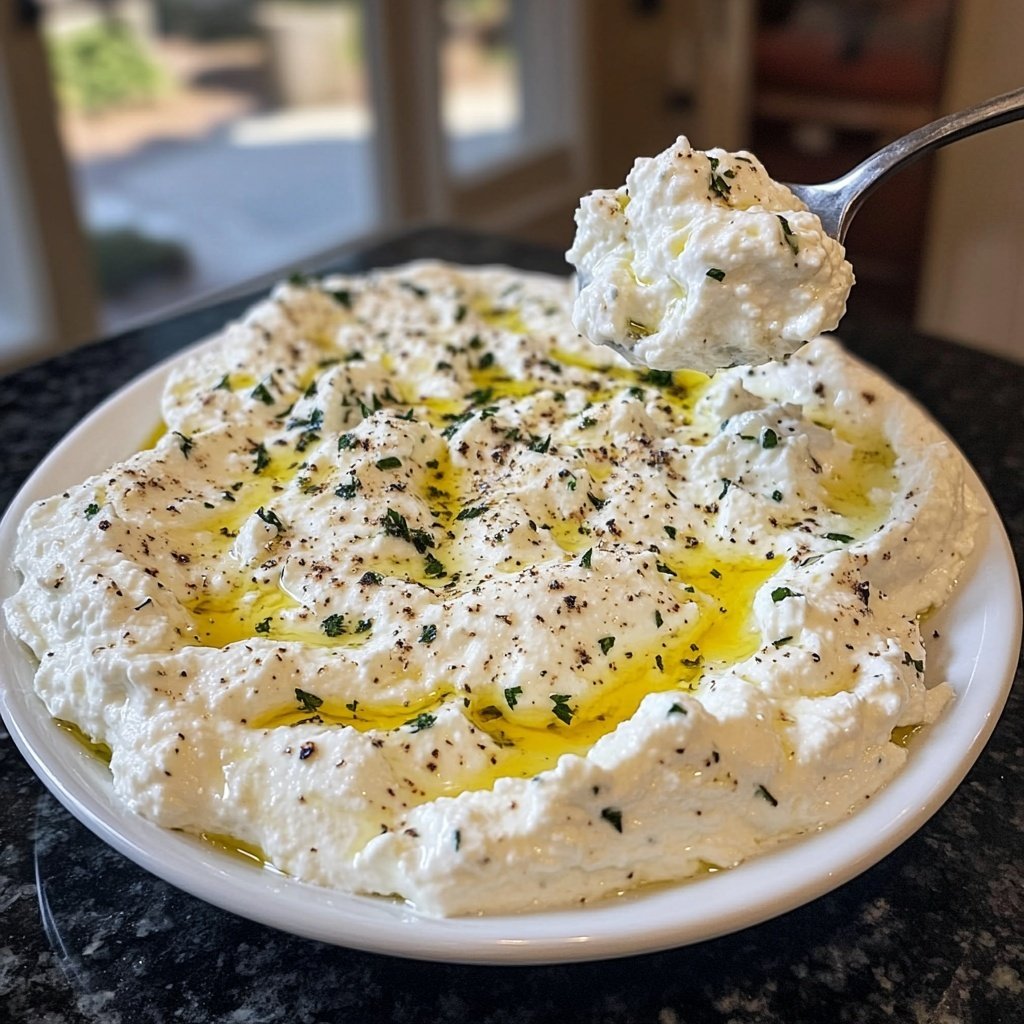 Geschlagene Ricotta Dip