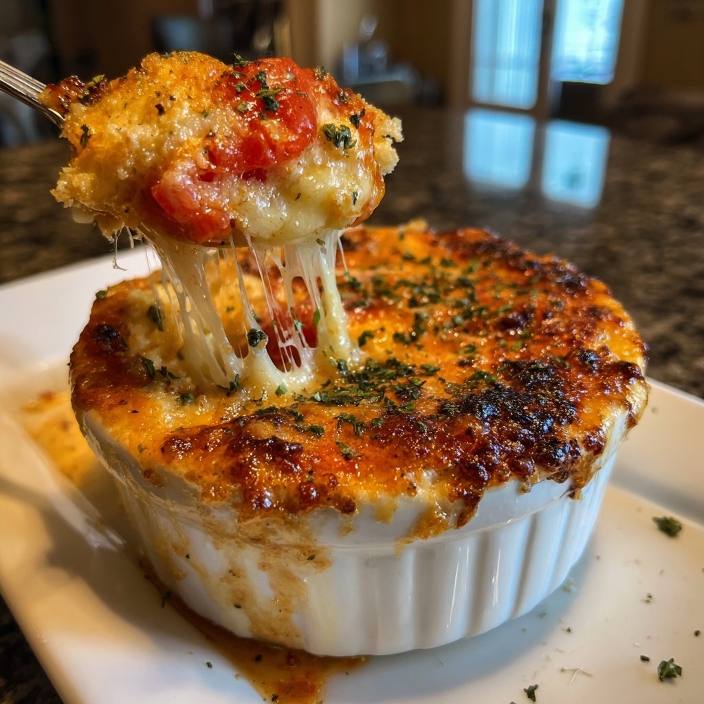 Tomaten Käsefondue mit Kräutern