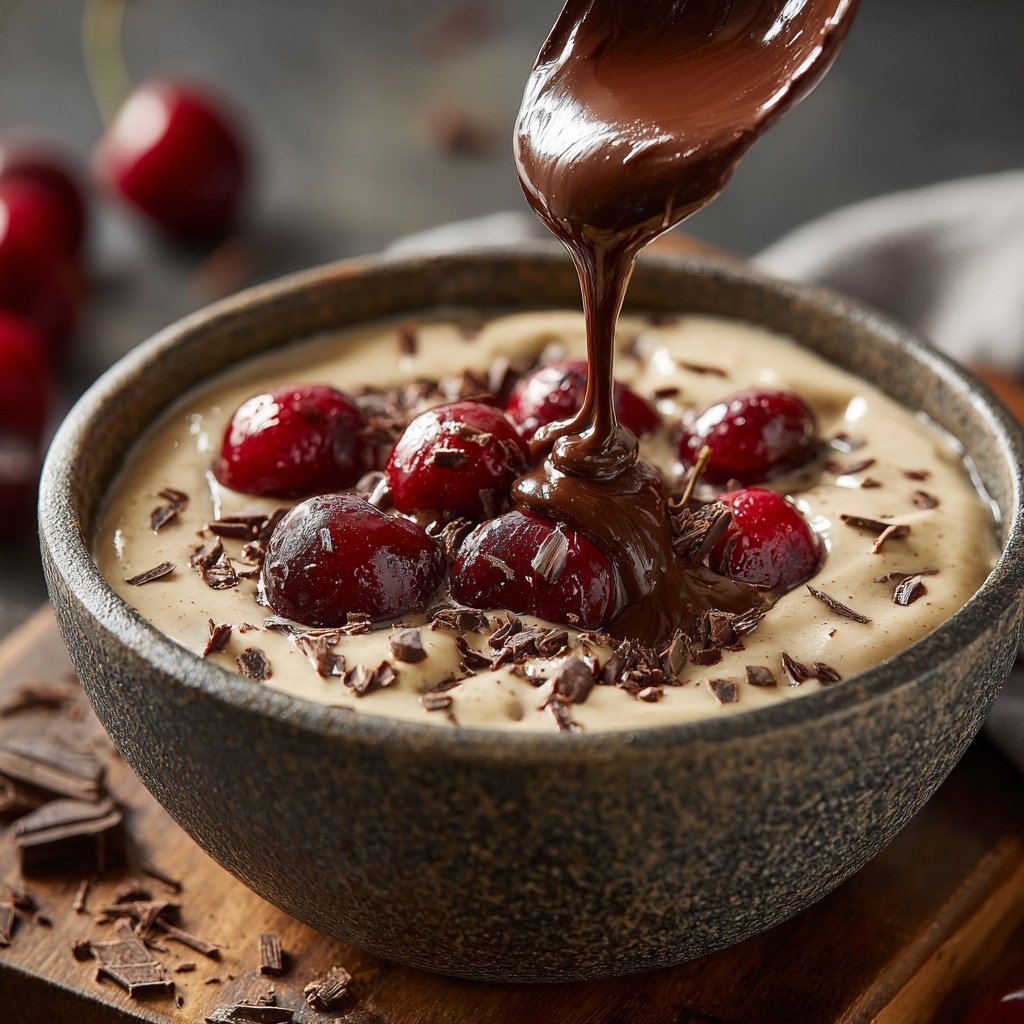 Schokoladen Kirsch Fondue Himmel