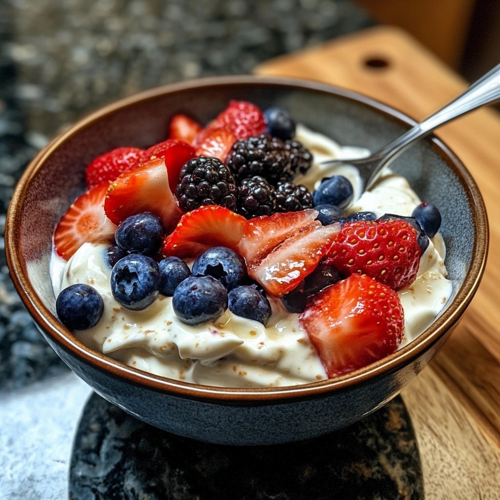 Zimt Joghurt Obst Dip