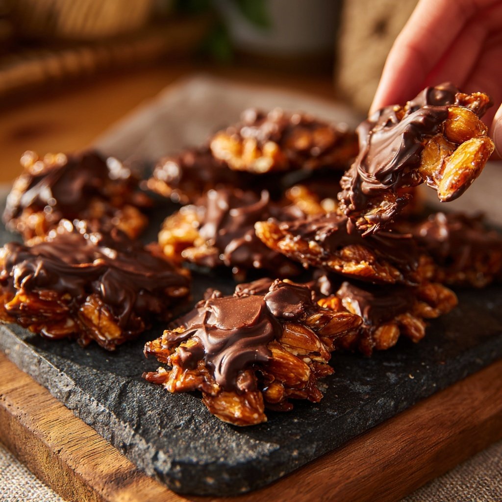 Espresso-Gebrannte Mandeln mit Kakao